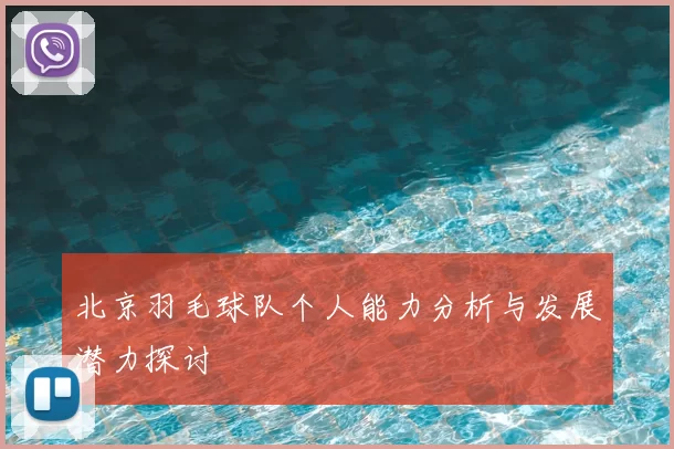 北京羽毛球队个人能力分析与发展潜力探讨